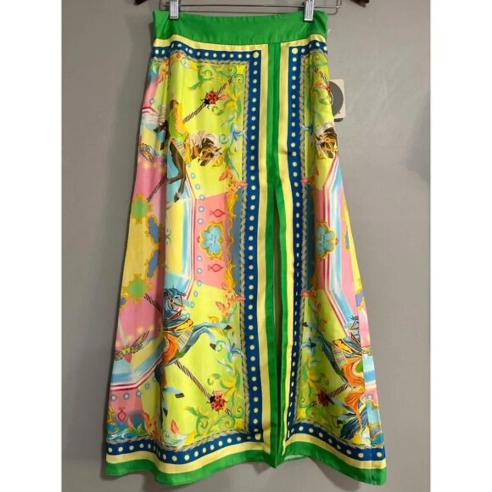 La Fuori new colorful carousel Skirt NWT S - Picture 14 of 14
